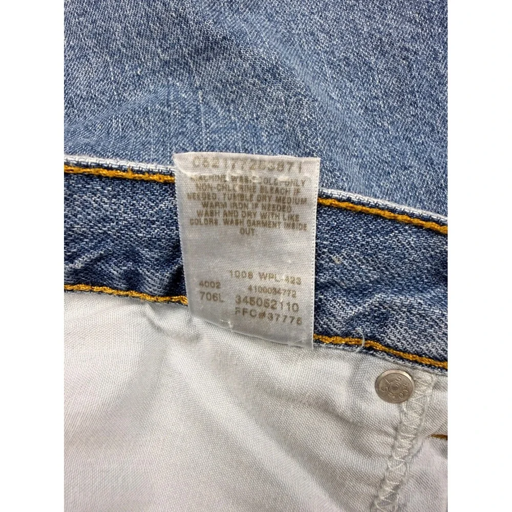Levis 505 Regular Fit Denim Shorts Mens 36 Blue Vintage Y2K Mid Wash Jean Shorts
